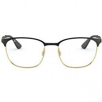 Ray-Ban 0Rx6356 Monturas de Gafas, Top Matte Black on Shiny Gold, 52 Unisex-Adulto