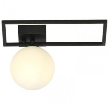 Lámpara de Techo Imago EPIKASA - Acero Negro y Blanco, Vidrio, 30x21x18 cm