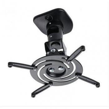 Soporte Universal de Montaje para Proyector BL-PR01, Colgador de Techo de Aleación de Aluminio 360 Grados, Color Blanco y Negro