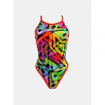 Bañador de natación Turbo Geoflu multicolor mujer - S