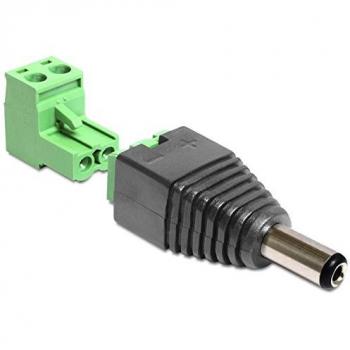 Adaptador DC 2.5x5.5 mm Macho a Bloque de Terminal de 2 Pines - Delock