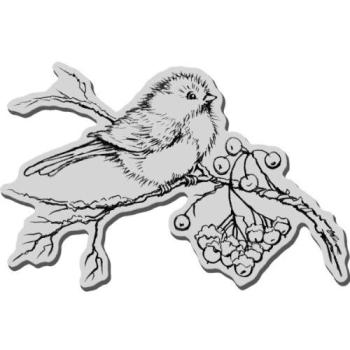 Stampendous Christmas Cling Rubber Stamp-Snow Bird