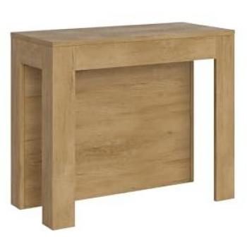 Consola Extensible 90x42/290 cm Efecto Madera Roble Natural Cayman