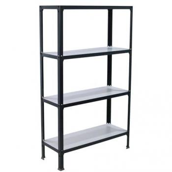 Estantería Simon Home Click Wood Mini 4/300 Antracita/Blanco - 8425437104459 - Simon Rack, Librería Estantería Salón, dimensiones 1600x800x300 mm, 4