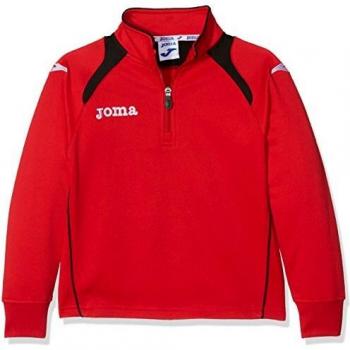 Joma Champion II - Sudadera con cremallera para niños de 4 años, color rojo/negro