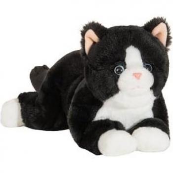 Gato de Peluche Hermann Teddy Tumbado Negro 30 cm