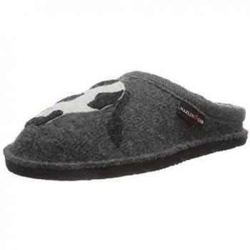 Haflinger Molly - pantuflas de lana Unisex adulto, color gris, talla 41