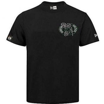 New Era NBA Neon Lights tee Boscel Blk Camiseta, Hombre, Black, L
