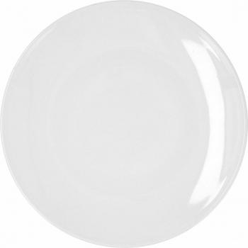 Plato Llano Bidasoa Glacial Coupe Cerámica Blanco 30 cm Pack de 4 unidades
