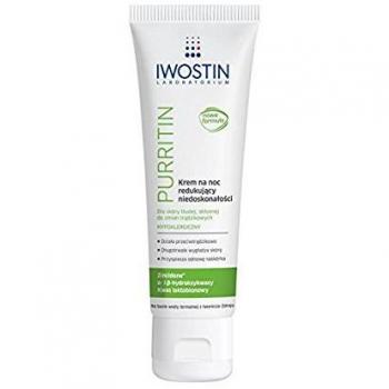 Iwostin Purritin Crema de Noche Anti-Acné que Reduce Imperfecciones 40ml