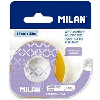 MILAN Blíster dispensador cinta adhesiva 12 mm x 33 m NUEVO