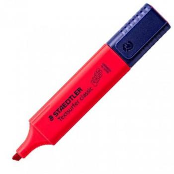 Marcadores fluorescentes rojo intenso Staedtler Textsurfer 364 (Caja de 10 unidades)