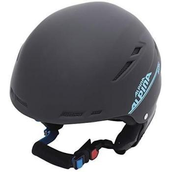 Alpina Sports Biom Casco de esquí, Negro/Cian Mate, 58-62
