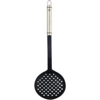 Metaltex Espumadera Nylon/INOX 'Triunfo', Negro, Estandar