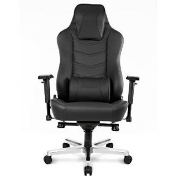AKRacing Gaming Chair Silla de Juego, Piel sintética de Poliuretano, Office Onyx Negro, Ancho