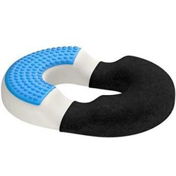 Bonmedico Cojin Antiescaras Ortopedico en Espuma para Silla de Ruedas, Oficina, Asiento de Coche y Gaming - Almohada Lumbar - Soporta Espalda y Coxis