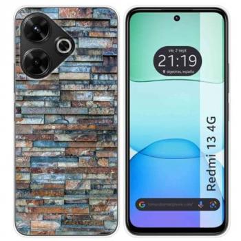 Funda de Silicona para Xiaomi Redmi 13 4G Diseño Ladrillo 05 con Dibujos