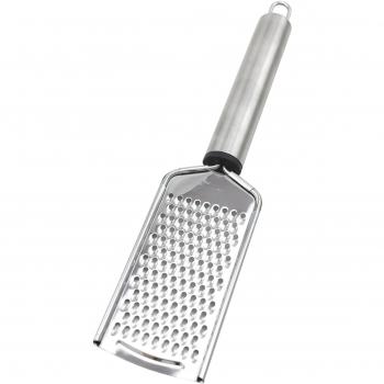 Fackelmann Rallador Pequeño Carolina, Acero inoxidable, Inox Y Negro, 26 x 6 x 1.5 cm