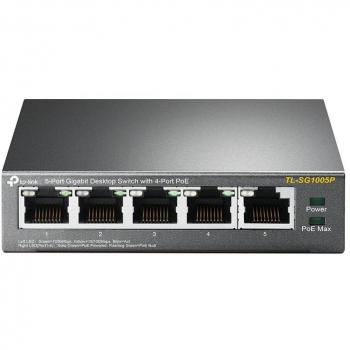 TP-Link TL-SG1005P 5-Port Gigabit Ethernet PoE Desktop Switch with 4 Power over Ethernet Ports