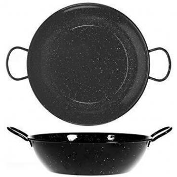 La Valenciana 0 SARTEN Honda ESMALTADA Asas 30CM. VAELLO, Esmalte, Neutro, 30.0 cm