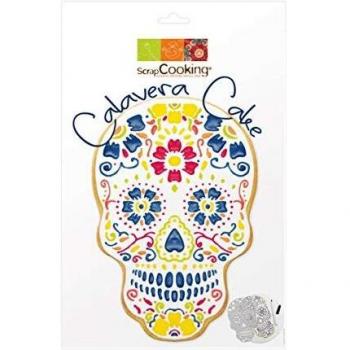 Scrapcooking 3914 Calavera Cake - Plantilla y rotulador alimentario