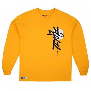 Zoo York Tag Cross Long Sleeve Camisa Manga Larga, Dorado