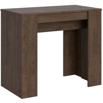 Consola extensible 90x48/204 cm efecto madera nogal Itamoby Basic Nogal