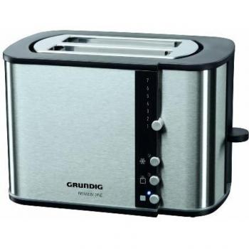 Grundig TA 5260 2slice(s) 870W Negro, Acero inoxidable - Tostador (2 rebanada(s), Negro, Acero inoxidable, 870 W)