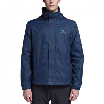 CAMEL CROWN Chaqueta Impermeable Hombres con Capucha Transpirables Chaquetas de Esquí Lluvia Nieve Abrigo al Aire Libre Softshell para Snowboard Acampar Senderismo Caminar Causal Viajar