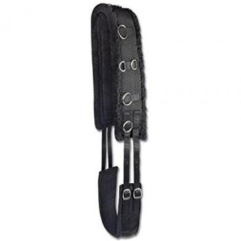 Cinturón de Longitud para Caballos Waldhausen con Forro de Teddy Fleece WB (Warmblut) - Negro