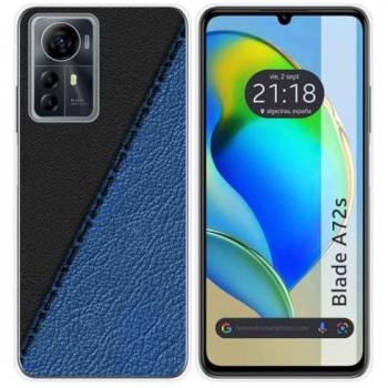 Funda de Silicona para Zte Blade A72s con Diseño de Cuero y Dibujos 02