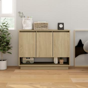 Aparador de roble Sonoma 97x31x75 cm en Aglomerado
