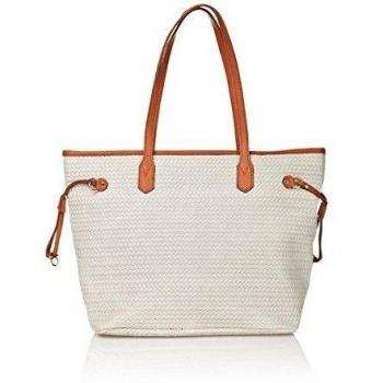 Edmond Louis Bolso asa al hombro  Blanco / Marrón 30 x 33 x 13