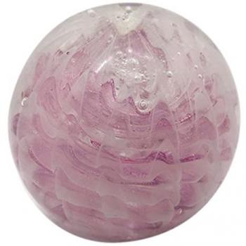 Pisapapel Rosa de Cristal Vidrio 10X10X10cm Decoración Hogar Pisapapeles De Oficina y Hogar 24743