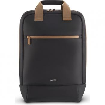 Mochila Hama Ultra Ligera para Portátiles de hasta 41cm (16.2) - 100% poliéster reciclado, color Negra; Mochila Hama de Senderismo Beige y Negro - Poliéster reciclado
