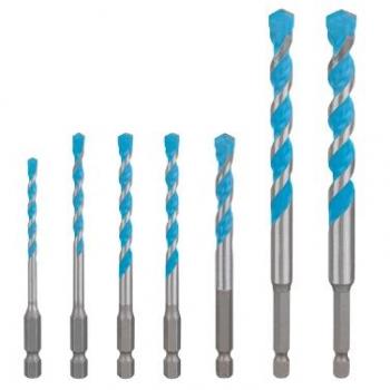 Juego de 7 brocas multiusos Expert HEX-9: set 4/5/6/8/10/12