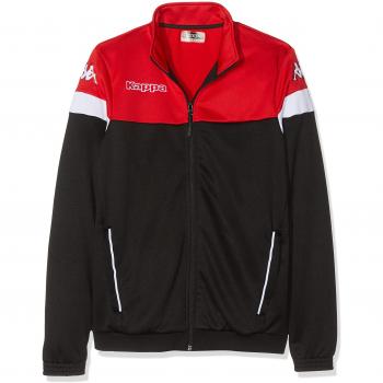 Kappa VACONE JKT Chaqueta, Hombre, Negro/Rojo/Blanco, S