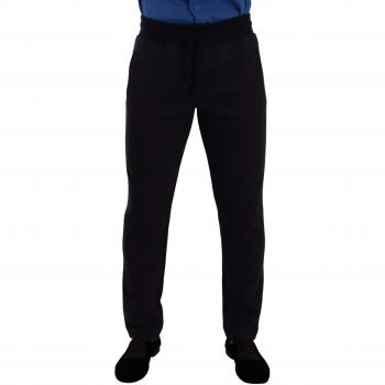 Dolce & Gabbana Blue Cotton Stretch Jogging Trouser Pants - IT46 | S