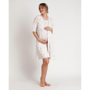 Bata premamá de manga larga Disney Wonder Mum blanco