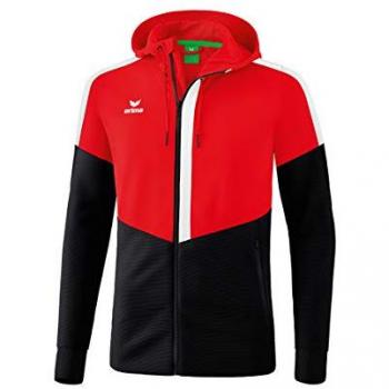 Erima Kids Hooded Training Jacket Red/Black/White 128 cm