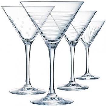 Eclat Illumination Set de 4 Copas Cocktail de 300 ml, Cristal