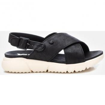 Sandalia Mujer Xti 141206 Negro Hebilla - Piel Alta Calidad