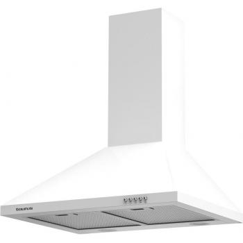 Campana extractora convencional Taurus PR60WHAL de 60cm, color blanco con 3 niveles de potencia