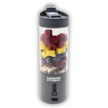 Urban Fitness VitalFuse Rechargeable Portable Blender 530ml - Grey, USB Cordless, 20000 RPM Motor, Auto-Stop Feature for Protein Shakes and Smoothies