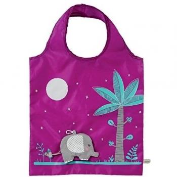 ECO bolsa de la compra bolsa de la - diseño de elefante, color morado