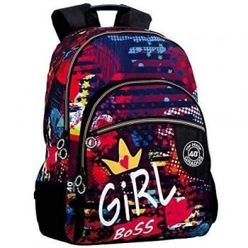 Montichelvo Montichelvo Double Backpack A.O. CG Girl Bolsa Escolar, 43 cm, Multicolor