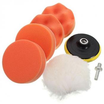 Kit de 6 discos pulidores de alto pulido bruto para pulidora de coche