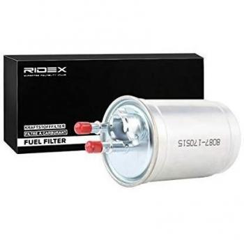 Filtro de Combustible RIDEX 9F0098 para FORD, HYUNDAI y KIA sin Conector para Sensor de Agua