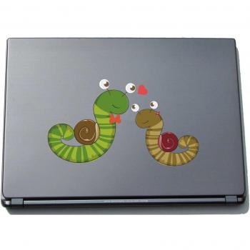 pinkelephant Indigos UG lovely023-150 - Pegatina para Ordenador portátil, diseño Sweet Heart Love Snails, 150 mm