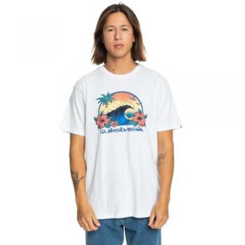 Camiseta de Hombre Quiksilver Riding Today Blanca M/C Casual